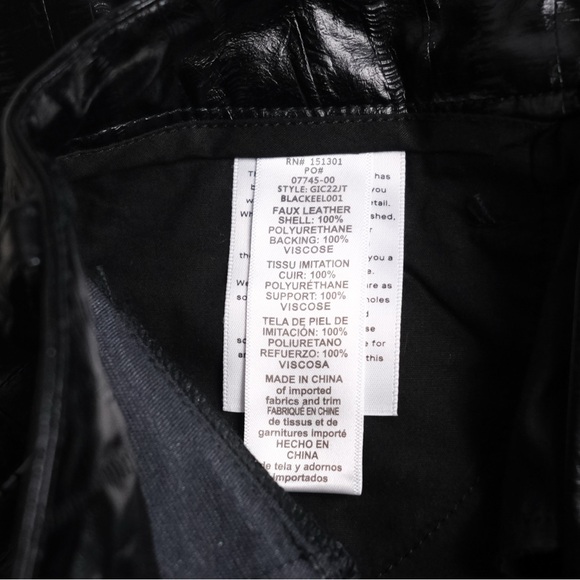 Good American faux leather pants. Size 25 - Picture 7 of 7